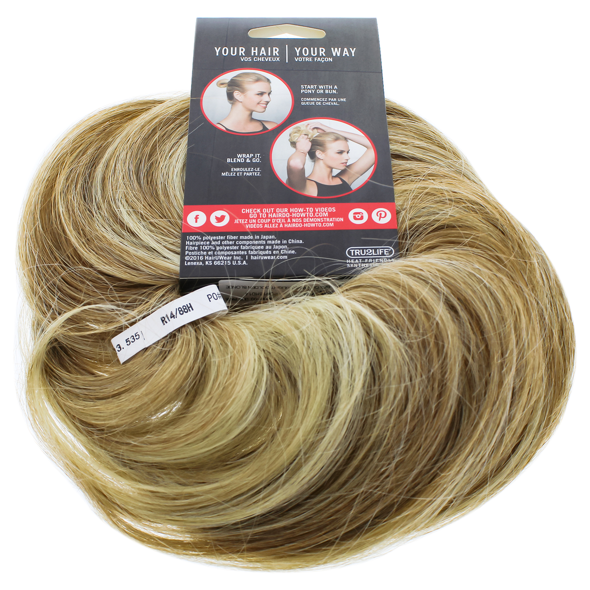 Foto 3 pulgar | Hair Wrap Style-a-do Duo Pack R14 88h, Peinado De Trigo Dorado - Venta Internacional.