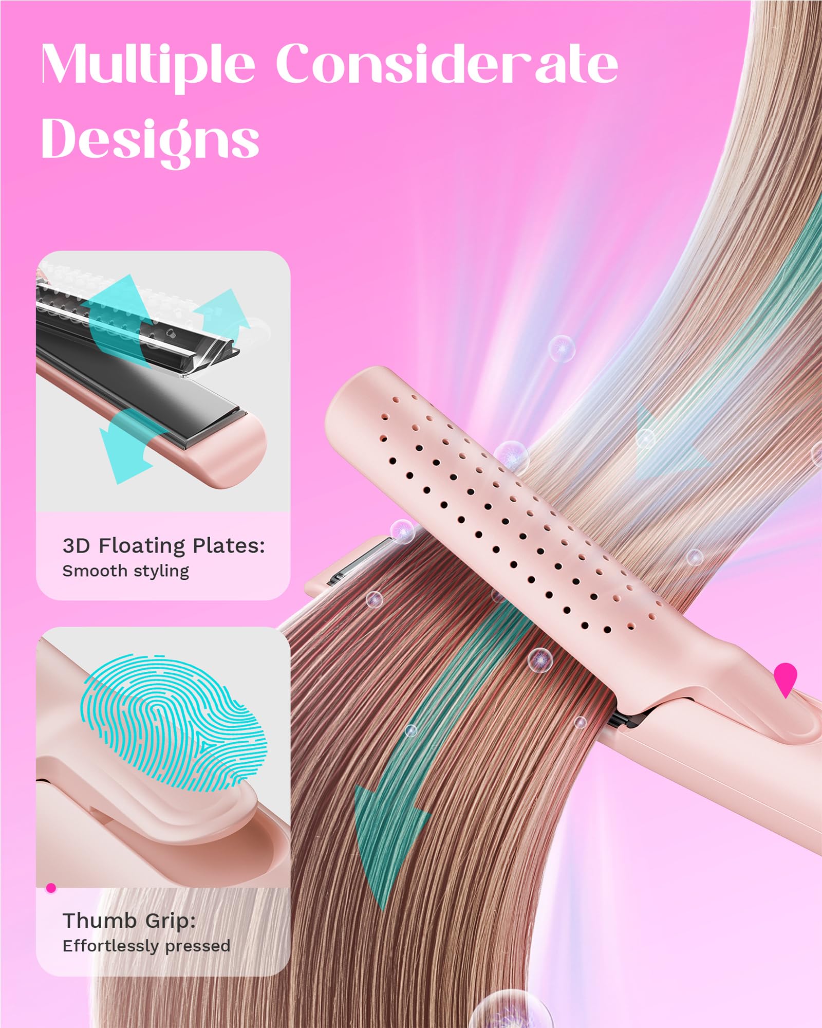 Foto 6 pulgar | Curling Iron Wavytalk Wavytalk Airflow Styler De 1 Pulgada, Rosa - Venta Internacional.