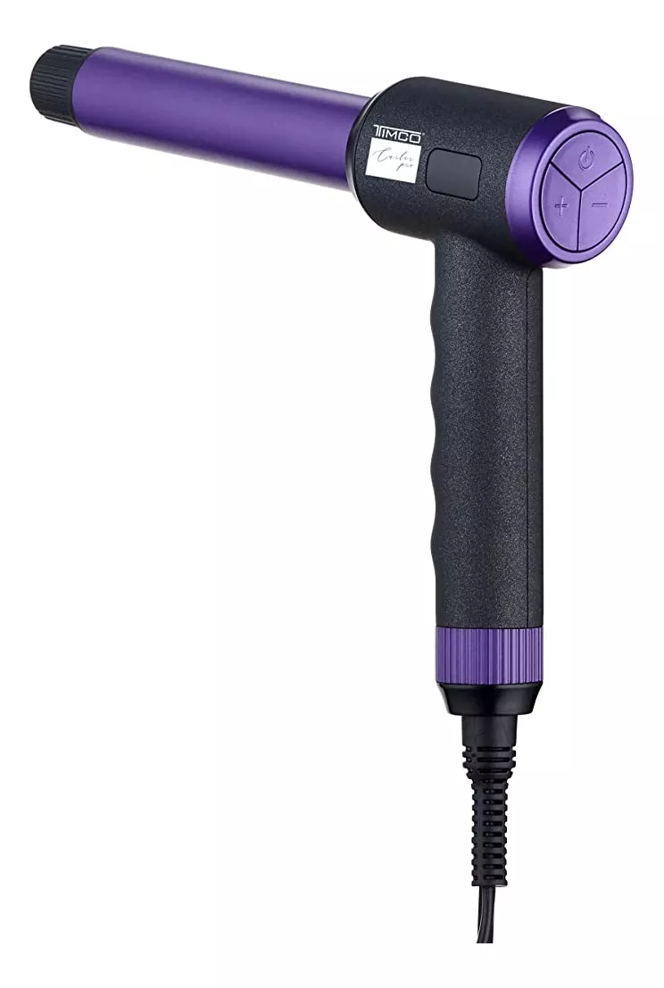 Foto 6 pulgar | Ferro Curler Timco Tcxr Pro 90 Grados Rizador Morado Con Negro