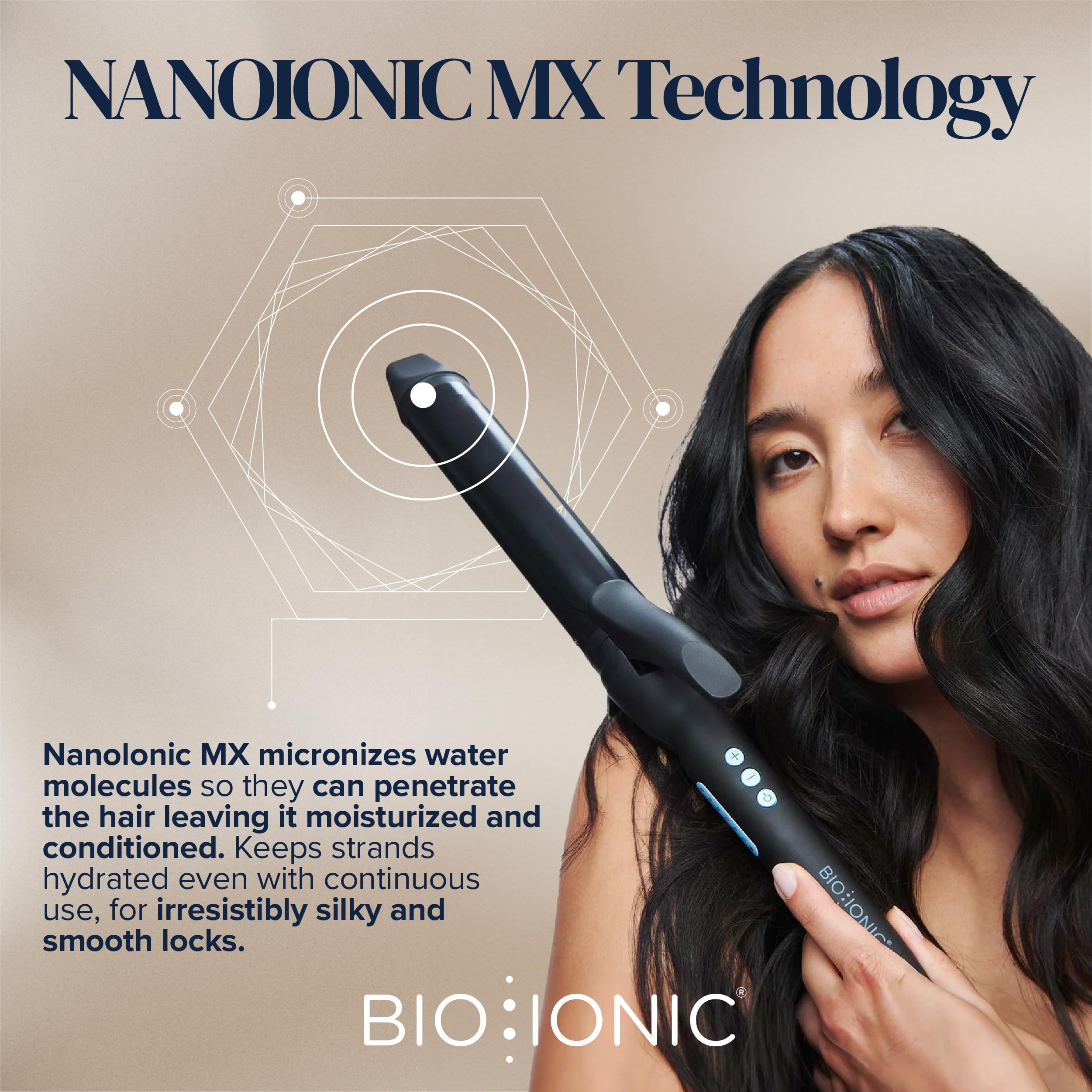 Foto 7 pulgar | Rizador de Pelo de Barril Largo Bio Ionic con Tecnología NanoIonic MX - Venta Internacional