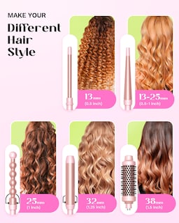 Foto 2 | Rizador Wavytalk 5 en 1 con Brocha para Rizar Rosa - Venta Internacional