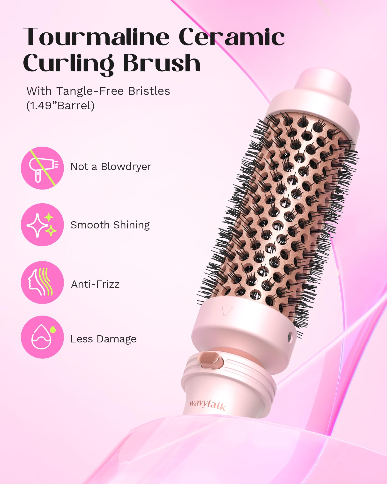 Foto 5 pulgar | Rizador Wavytalk 5 en 1 con Brocha para Rizar Rosa - Venta Internacional