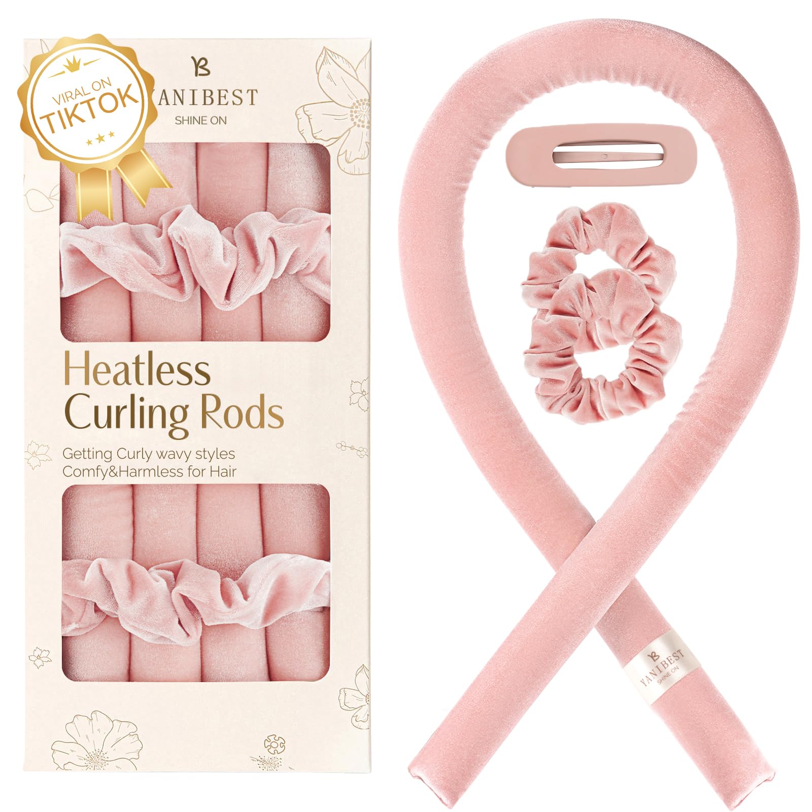 Foto 2 pulgar | Diadema Yanibest Velvet Sleep para Rizar Cabello - Venta Internacional