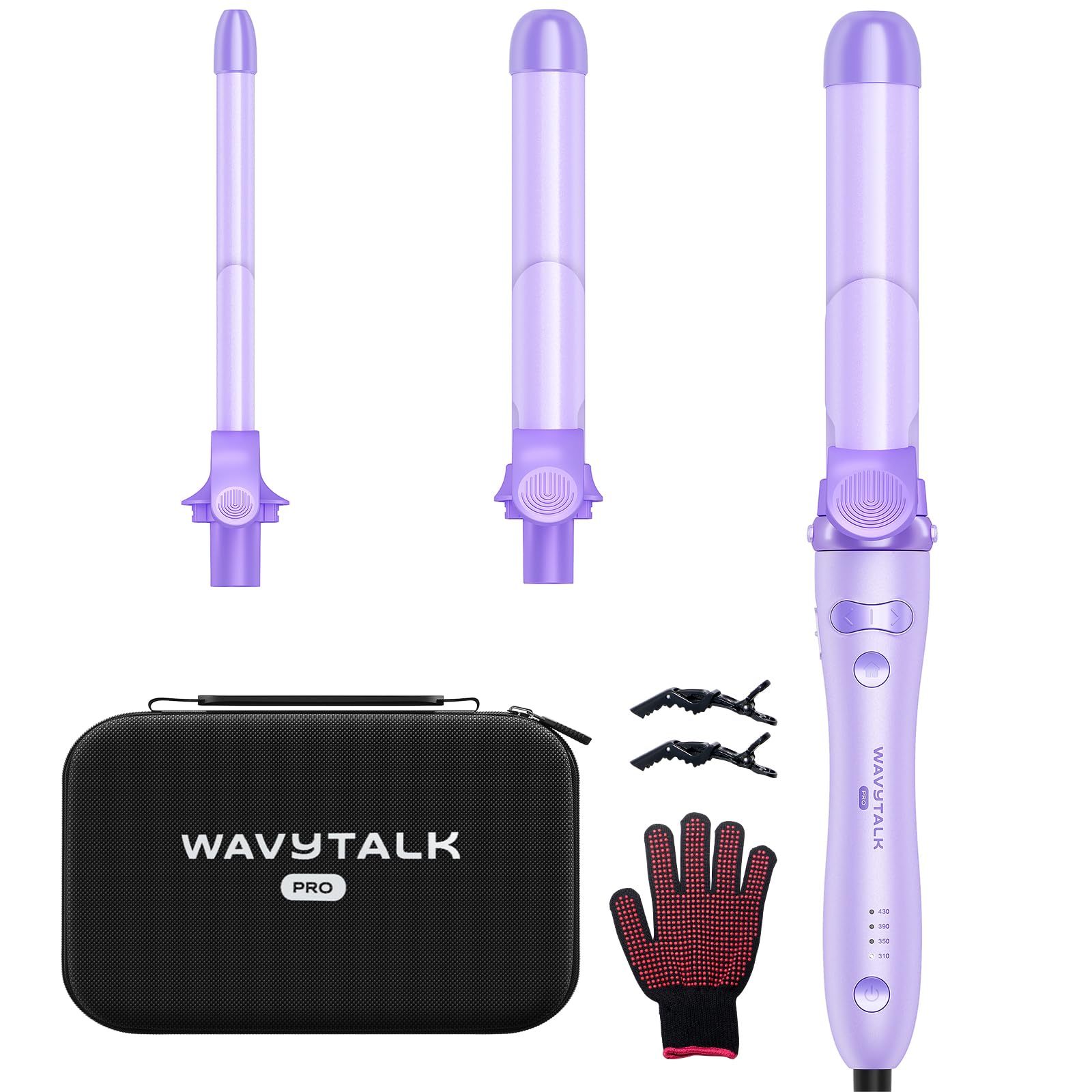 Foto 2 pulgar | Set de Rizadores Wavytalk Curlmaker Pro Rotating Purple - Venta Internacional