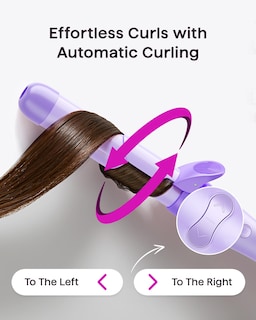 Foto 2 | Set de Rizadores Wavytalk Curlmaker Pro Rotating Purple - Venta Internacional