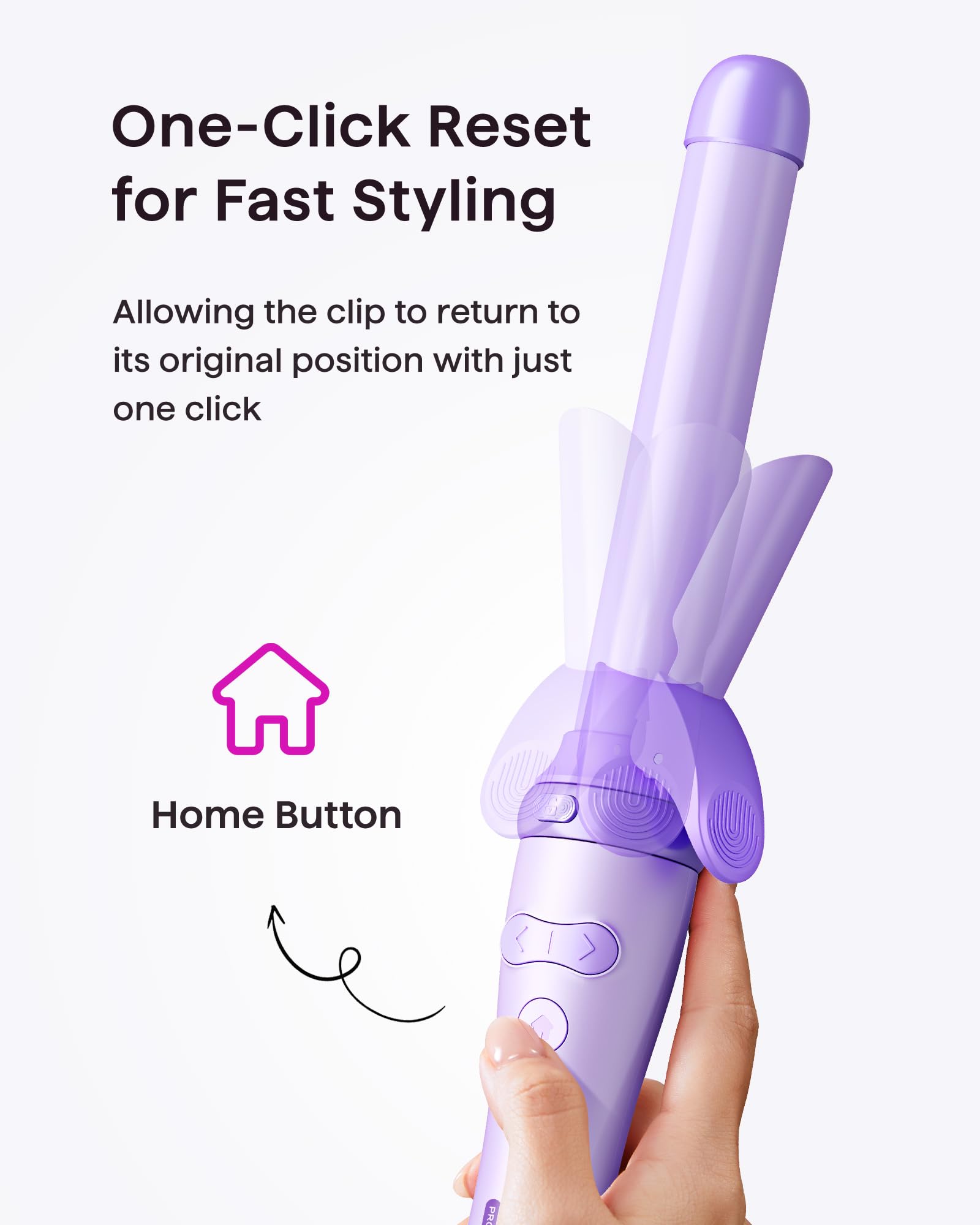 Foto 6 pulgar | Set de Rizadores Wavytalk Curlmaker Pro Rotating Purple - Venta Internacional