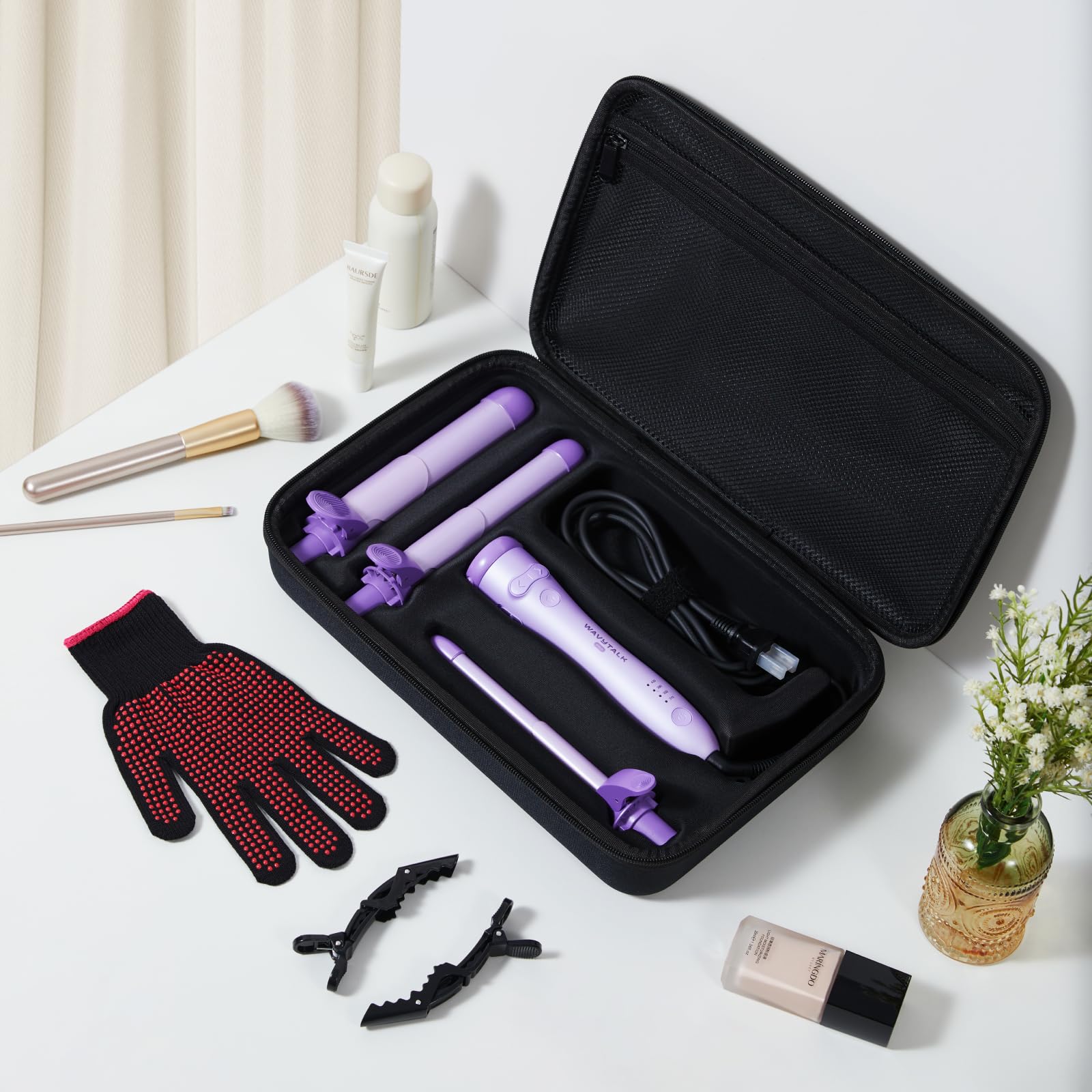 Foto 8 pulgar | Set de Rizadores Wavytalk Curlmaker Pro Rotating Purple - Venta Internacional