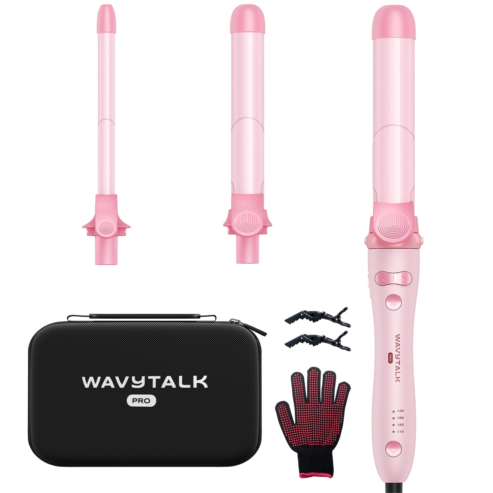 Set De Rizadores Wavytalk Curlmaker Pro Con 3 Barriles De Cerámica - Venta Internacional.