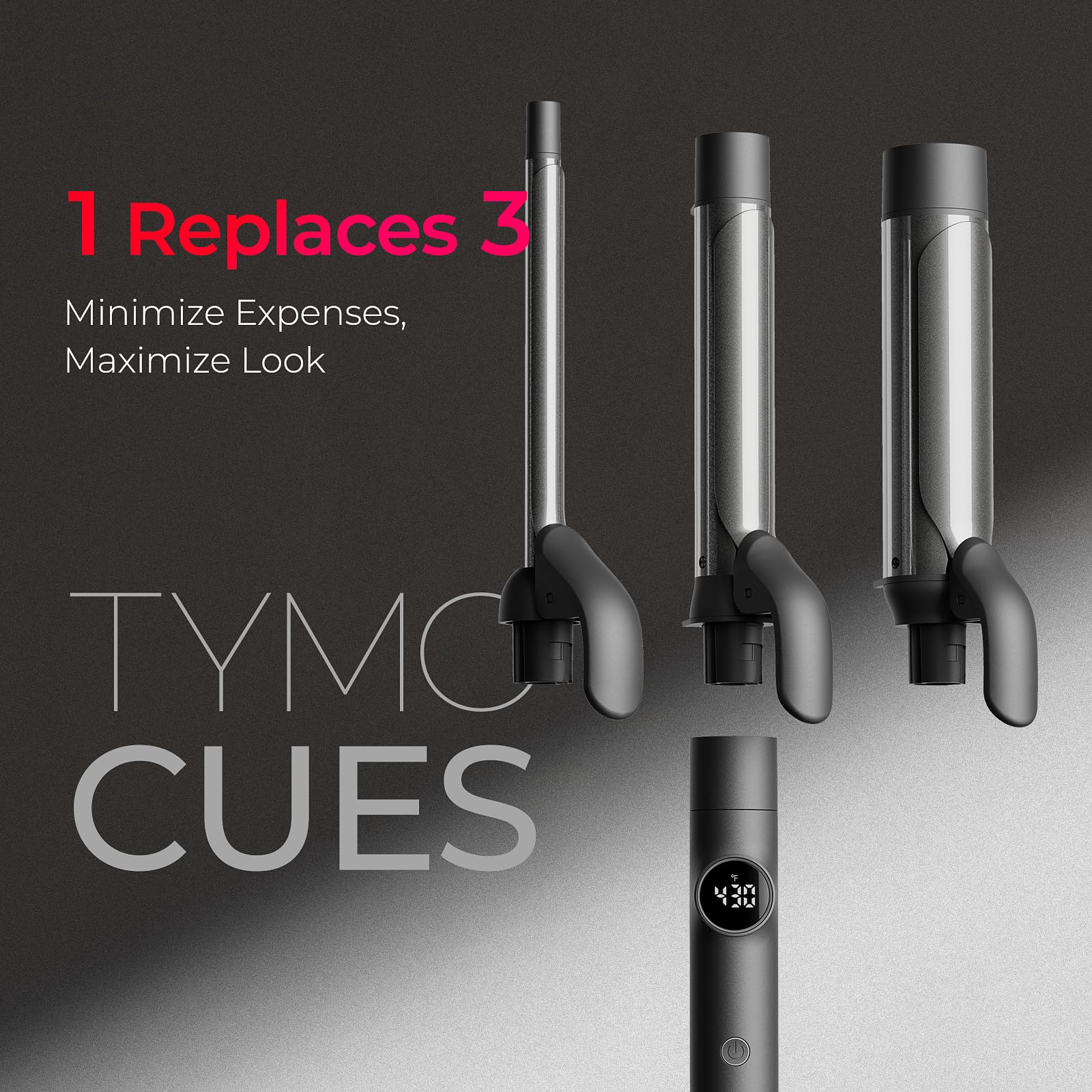 Foto 8 pulgar | Set de Rizadores de Pelo de Cerámica Tymo Cues 3 en 1 - Venta Internacional