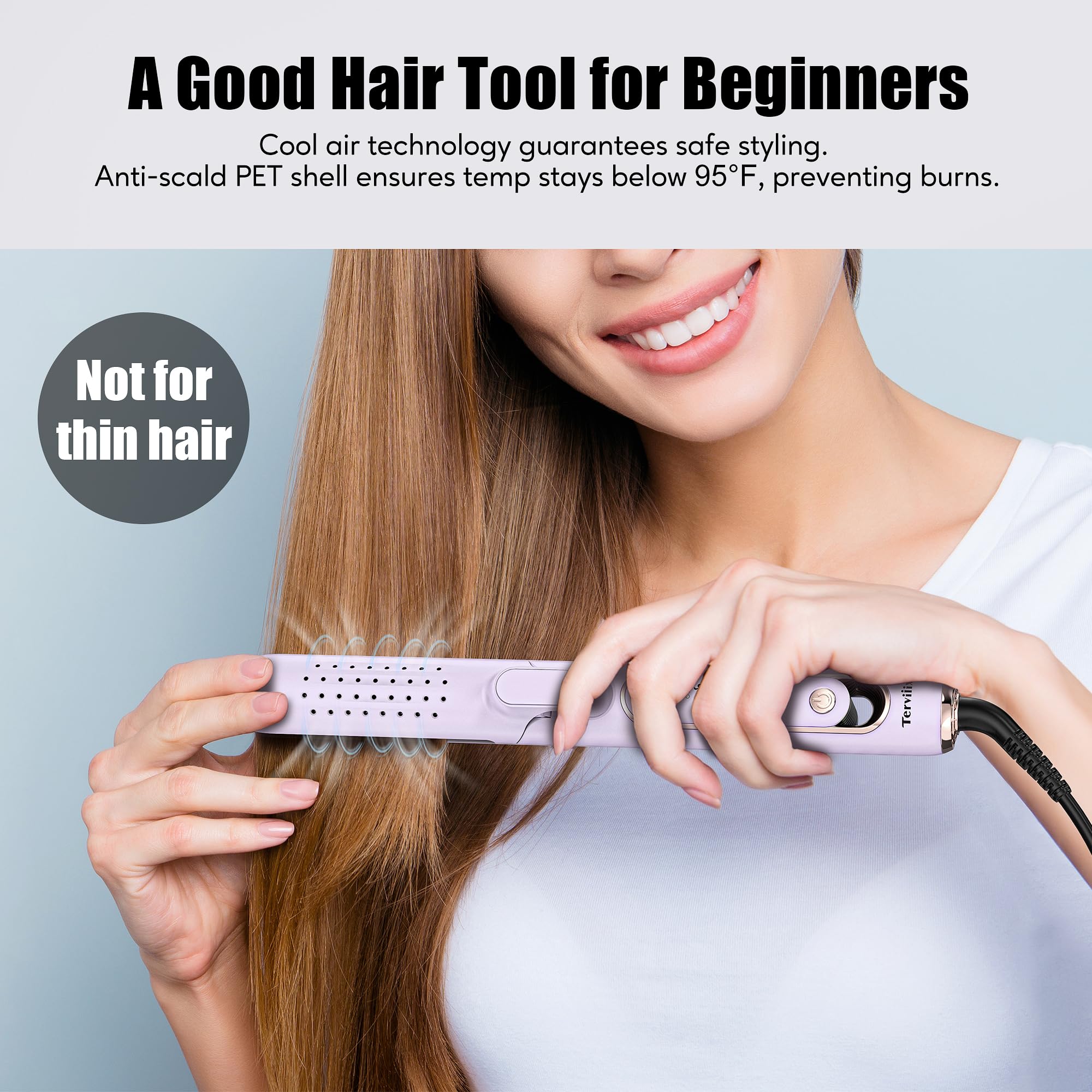 Foto 2 | Rizadora Terviiix Airflow Styler de Titanio Morado - Venta Internacional