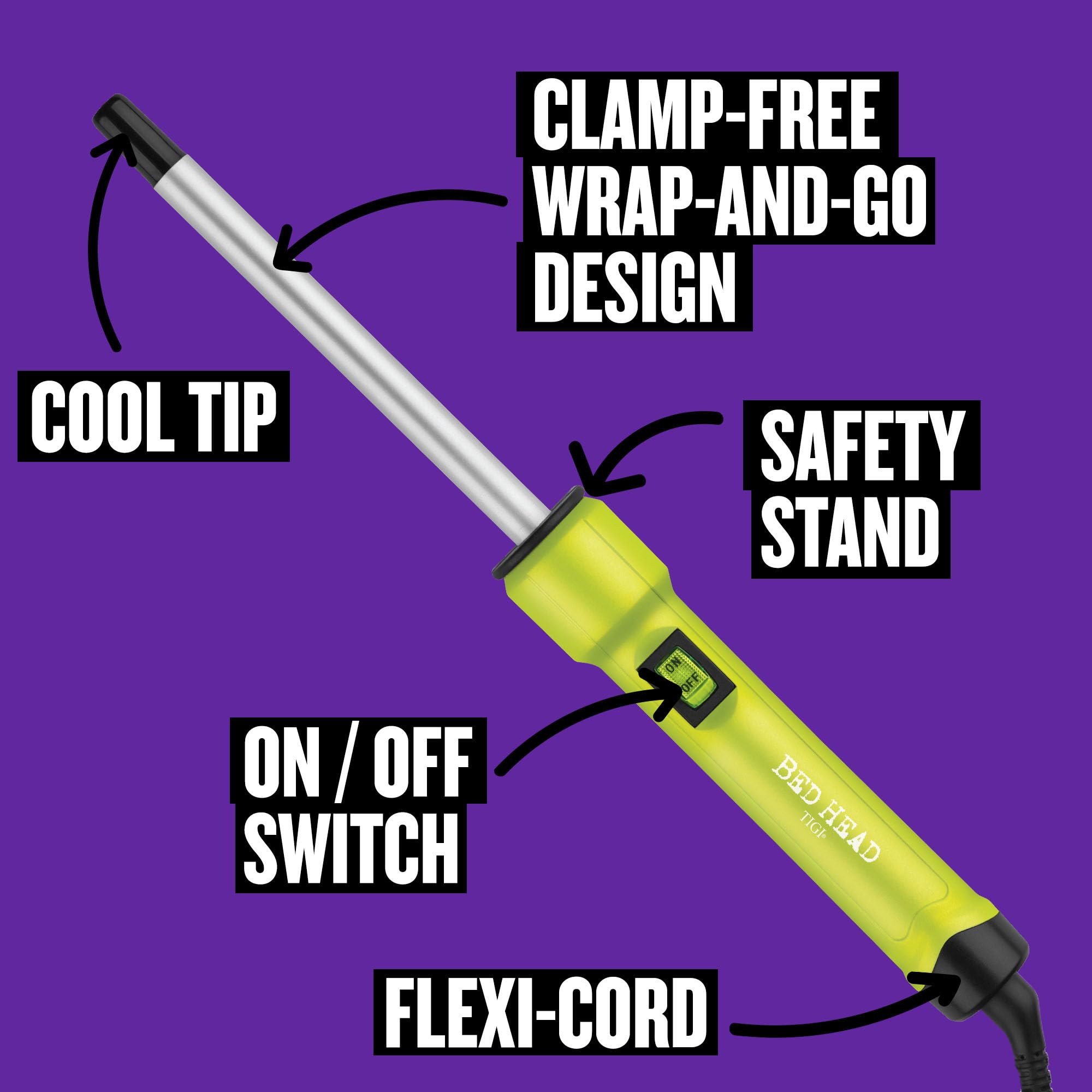 Foto 7 pulgar | Curling Wand Bed Head Curlipops, Cerámica Turmalina, 1/2 Pulgada - Venta Internacional.