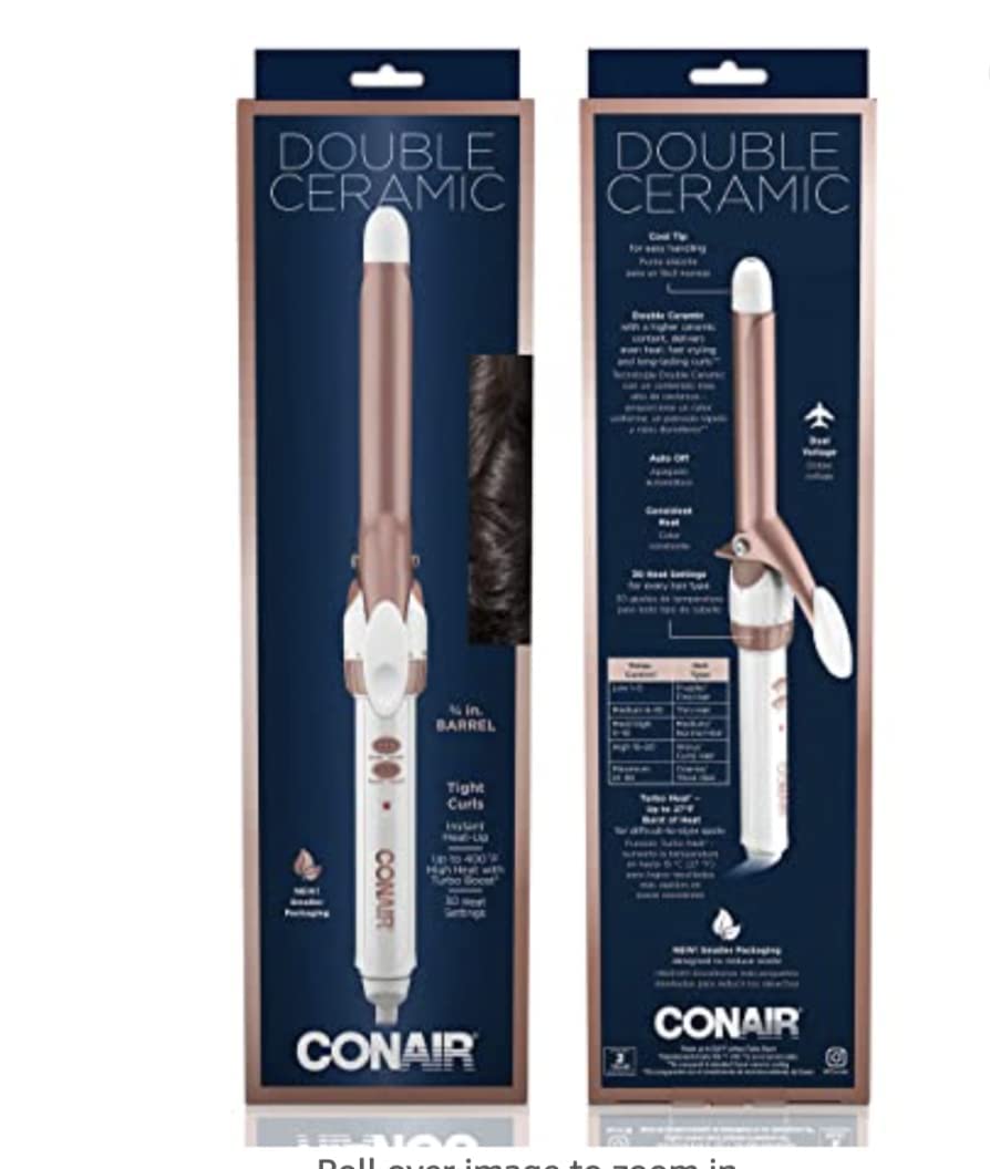 Foto 8 pulgar | Rizador Conair Doble Barril Cerámica 3/4 Pulgadas - Venta Internacional