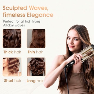 Foto 4 | Rizador de Cabello Triple Barril Bglam Bytech Cerámica 1 Pulgada