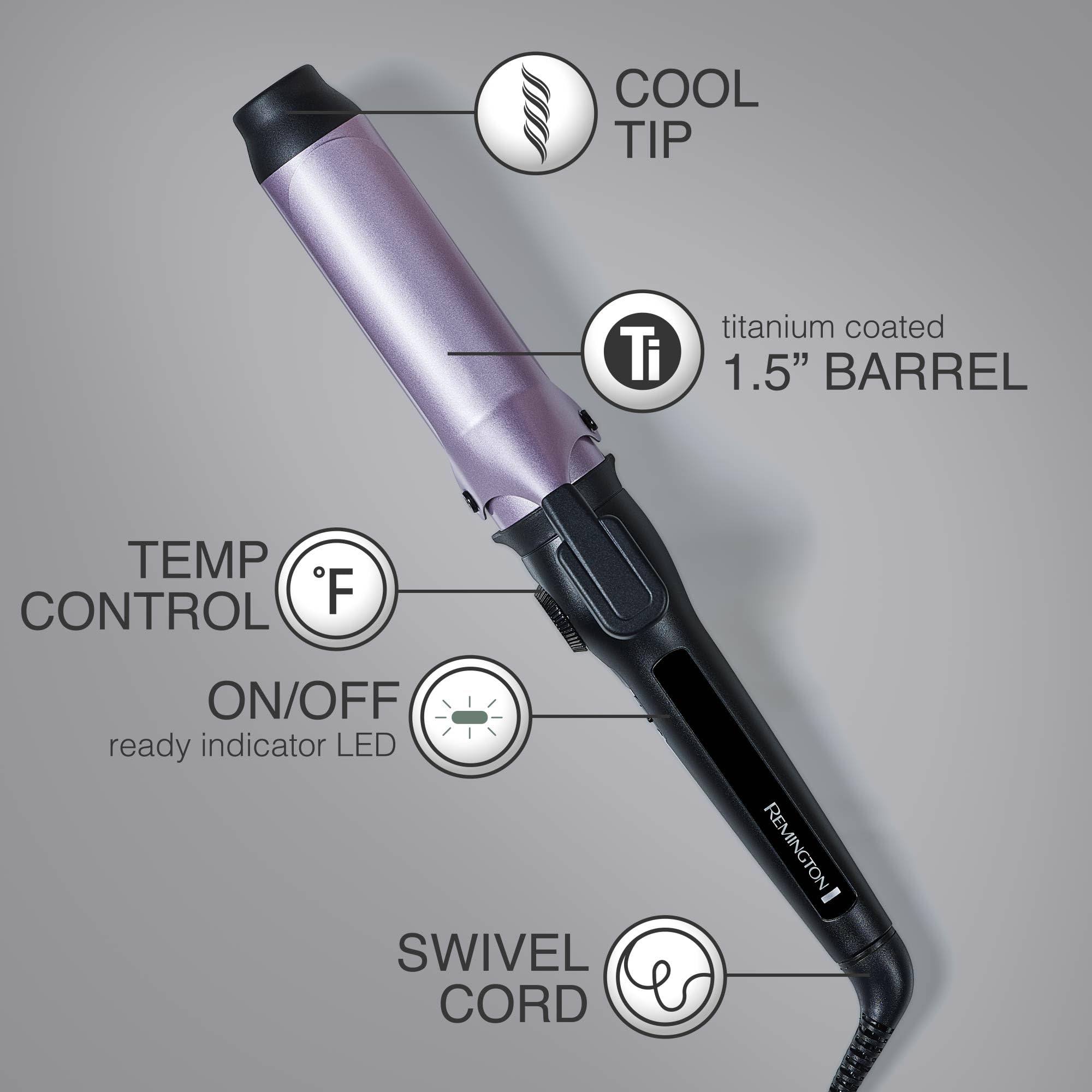 Foto 8 pulgar | Rizadora de Cabello Remington de Titanio-Venta Internacional