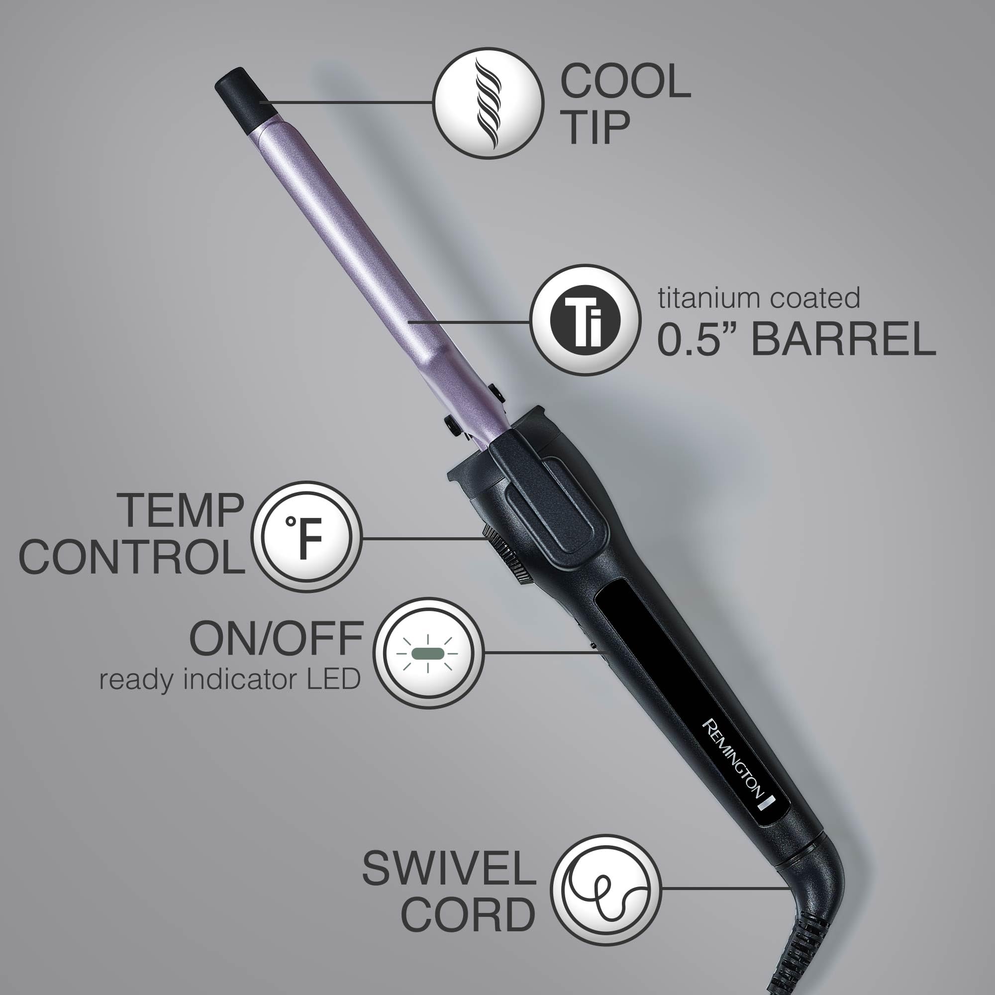Foto 7 | Rizadora de Cabello Remington de Titanio-Venta Internacional
