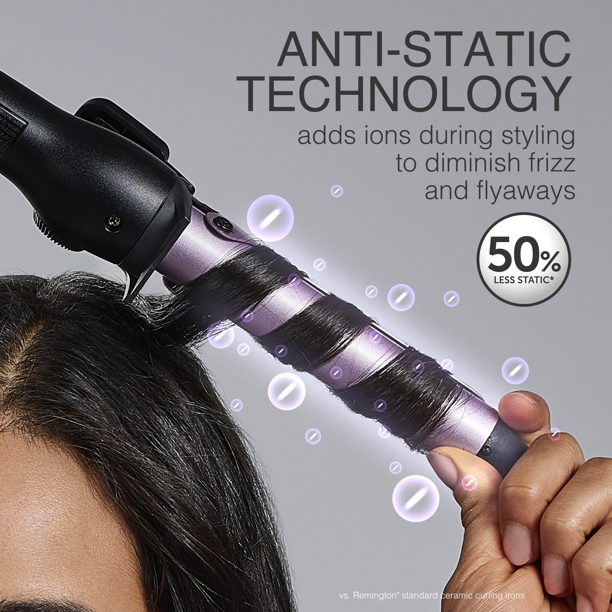 Foto 4 pulgar | Rizador Remington Antiestático Titanio 1 Pulgada - Venta Internacional