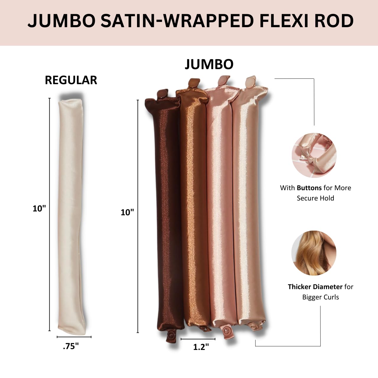 Foto 3 pulgar | Rizador de Pelo sin Calor Kitsch Satin Xl - Venta Internacional