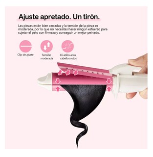 Foto 4 | Mini Rizador/plancha De Pelo Lab.g De Cerámica Húmeda Y Seca Rosa