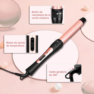 Foto 4 | Rizador de Cabello Lab.G 5 en 1 Cerámica con Guante Rosa
