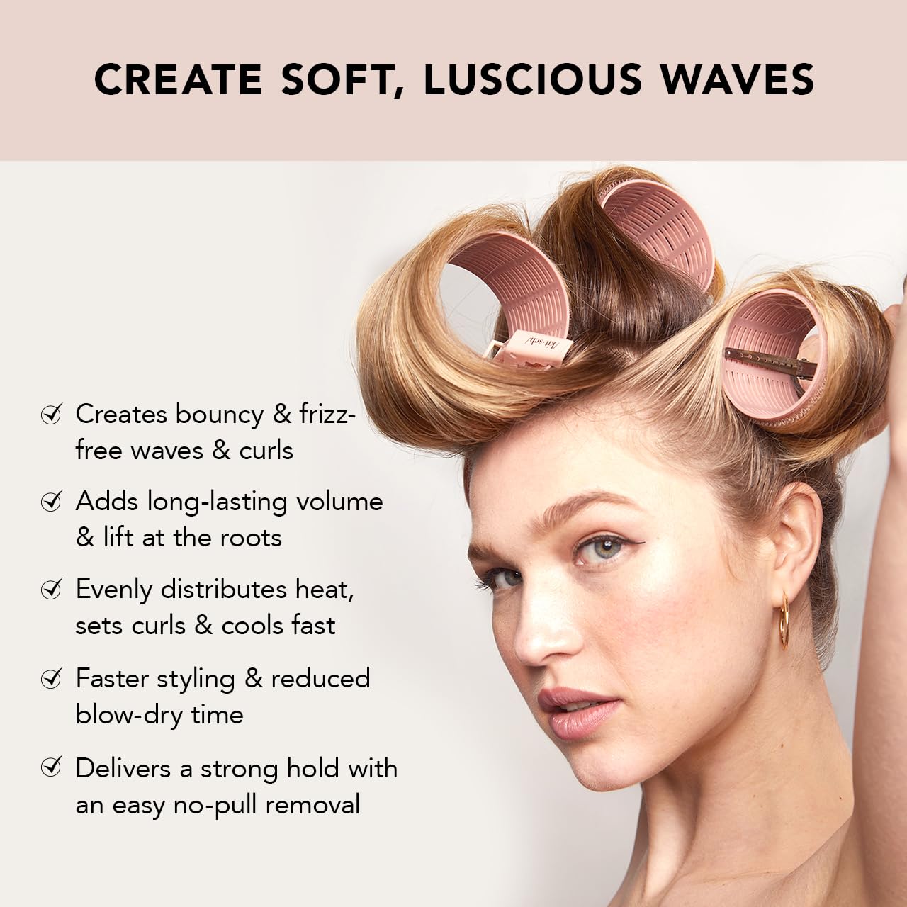 Foto 4 pulgar | Rodillos Térmicos De Cerámica Kitsch Xl Para Cabello Largo Con Aspecto Reventado - Venta Internacional.