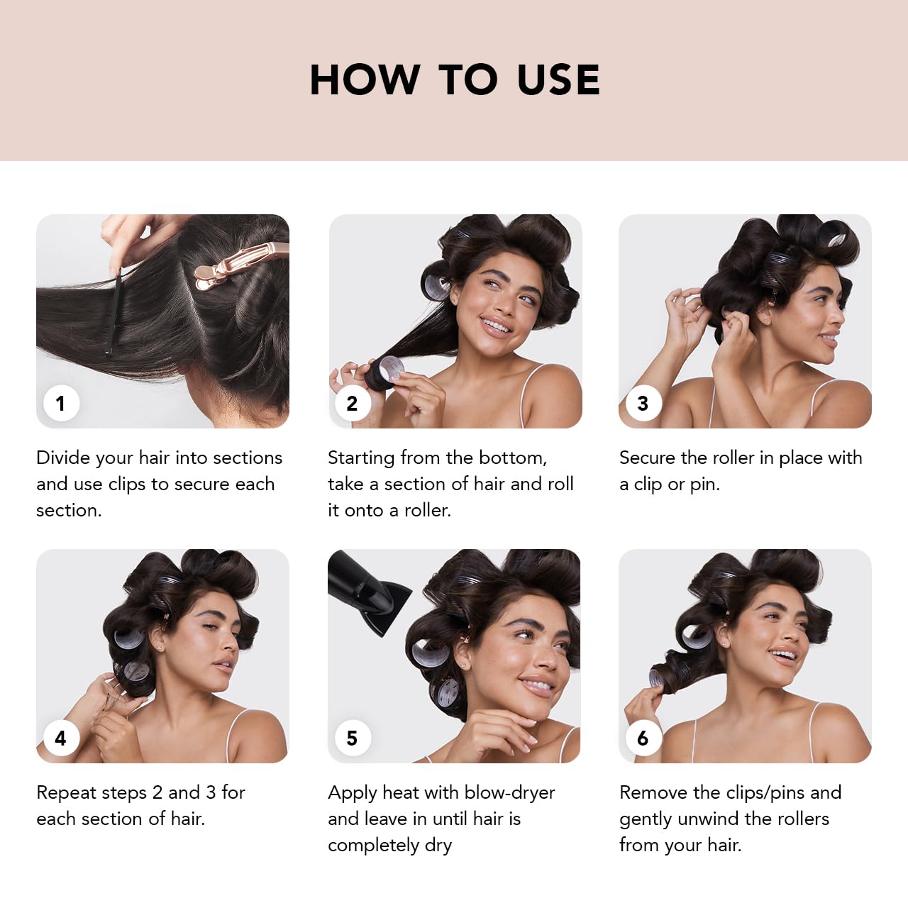 Foto 4 | Rodillos Térmicos De Cerámica Kitsch Xl Para Cabello Largo Con Aspecto Reventado - Venta Internacional.
