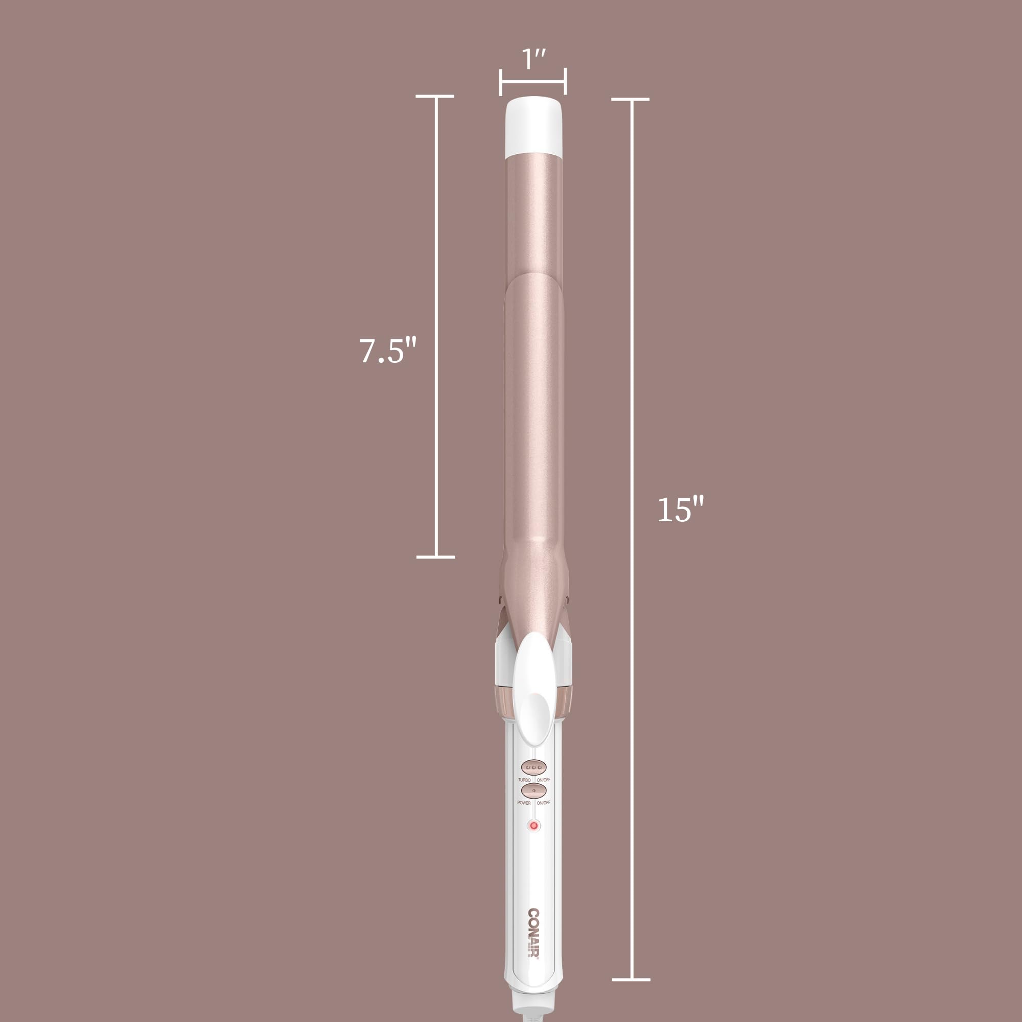 Foto 7 pulgar | Rizador Conair, Doble Cilindro Largo De Cerámica, 2,54 Cm, Xl - Venta Internacional.