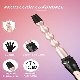 Foto 5 | Rizadora Cabello 5 En 1 Intercambiable Cerámica Lab.g Rosa