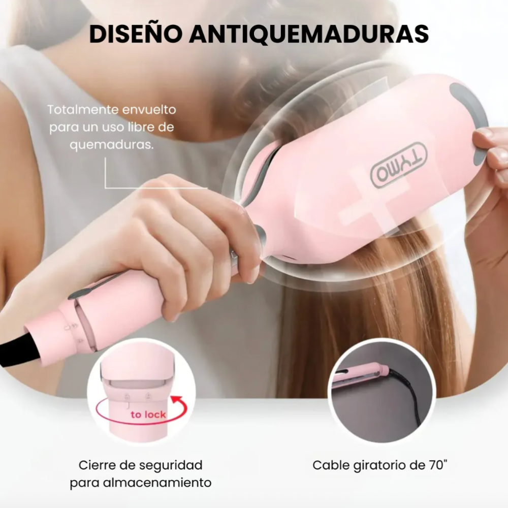 Foto 6 pulgar | Waflera para Cabello Tymo Rovy Comp 1 Pulgada
