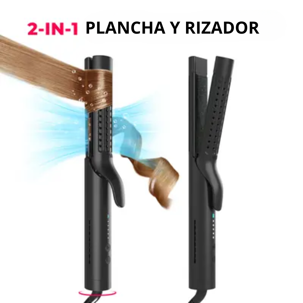 Foto 6 pulgar | Plancha y Rizadora para Cabello 2 en 1 Tymo Air Flow Negra