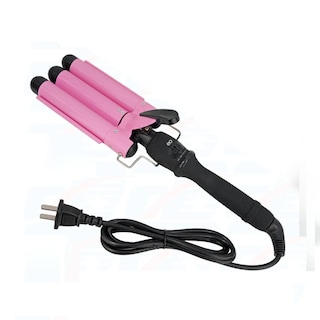 Foto 1 | Waflera Fd Triple Rizadora De Cabello Ondas Playeras Eo Safe Imports Esi-20163 Rosa