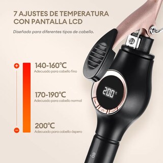Foto 3 | Tenazas Para Pelo Rizadora De Cabello De Cerámica De 9mm Eo Safe Imports Esi-20166 Multicolor