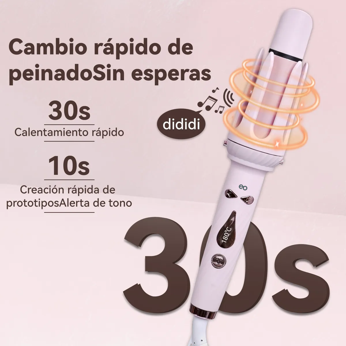 Foto 5 pulgar | Rizadora de Cabello Eo Safe Imports Esi-20167 Rosa
