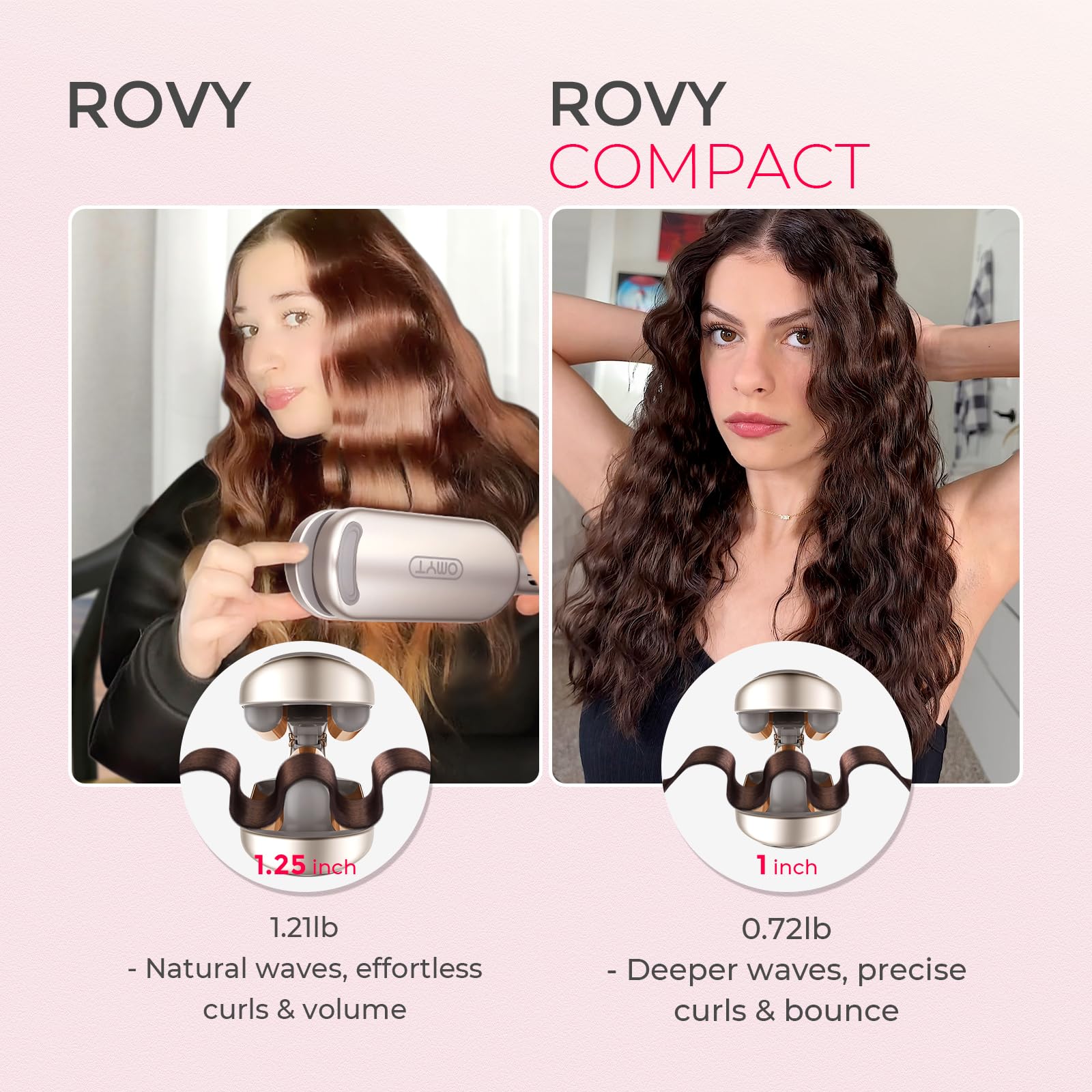 Foto 4 pulgar | Rizador de Cabello Waver Tymo Rovy Beach Waves de 1 Pulgada - Venta Internacional