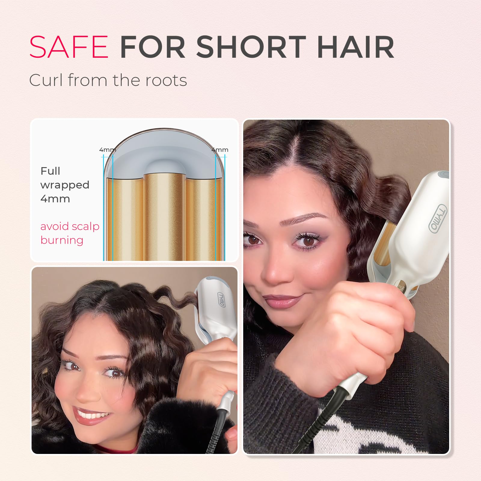 Foto 6 pulgar | Rizador de Cabello Waver Tymo Rovy Beach Waves de 1 Pulgada - Venta Internacional