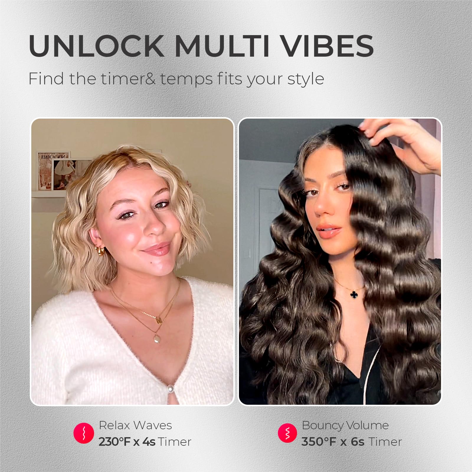 Foto 4 | Rizador de Pelo Tymo Rovy Beach Waves Ondulado 1.25 Pulgadas - Venta Internacional