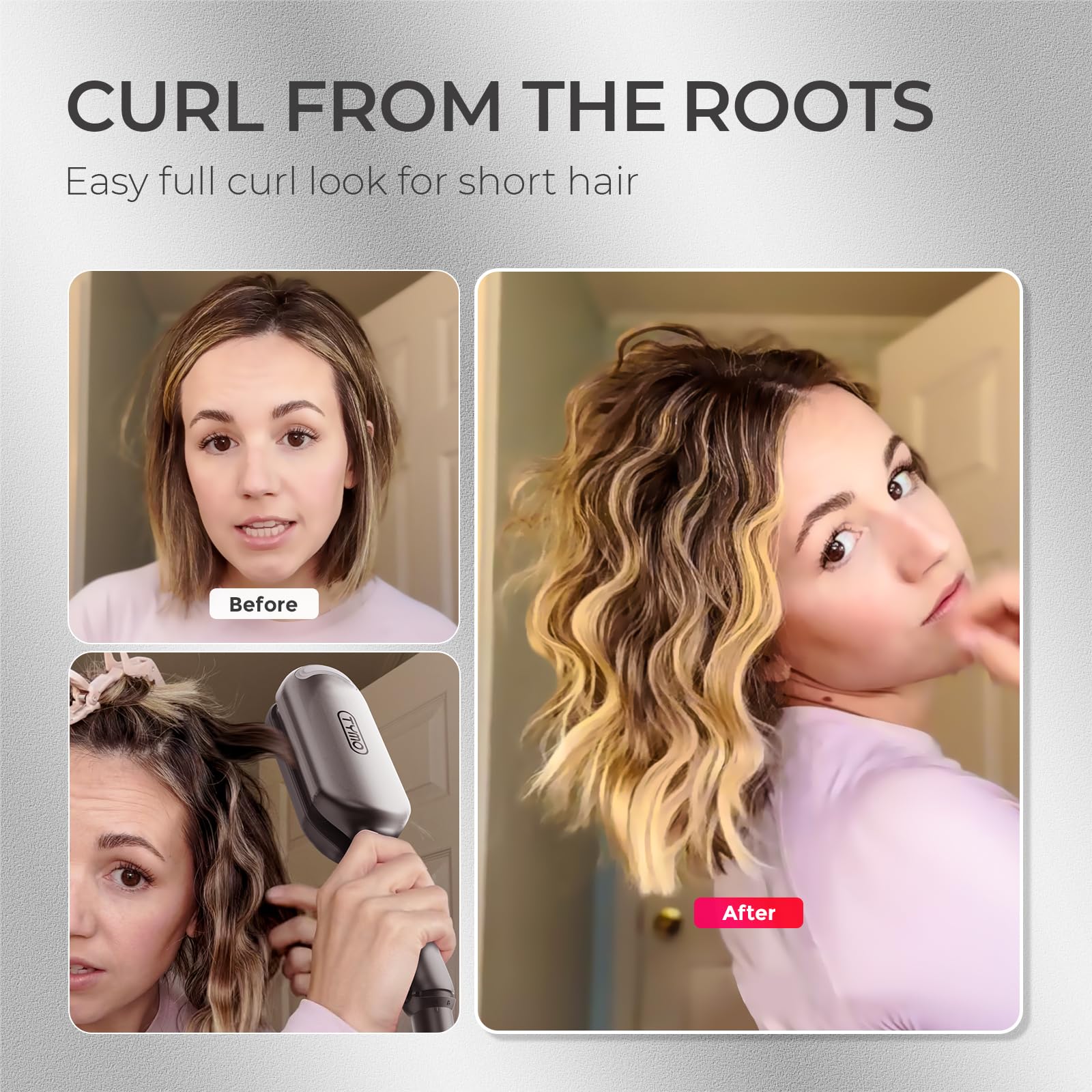 Foto 5 | Rizador de Pelo Tymo Rovy Beach Waves Ondulado 1.25 Pulgadas - Venta Internacional