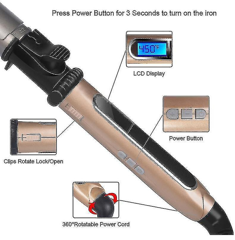 Foto 4 pulgar | Rizador De Pelo Huoguo Volume Shapers  19 Mm  Nanotitanio - Venta Internacional.