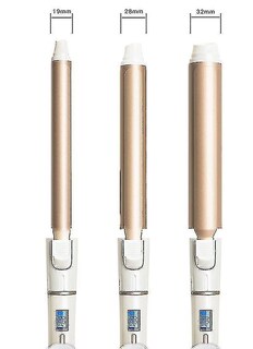 Foto 2 | Rizador De Pelo Huoguo Volumen 19 Mm Plancha Lcd Esmaltada De Cerámica - Venta Internacional.