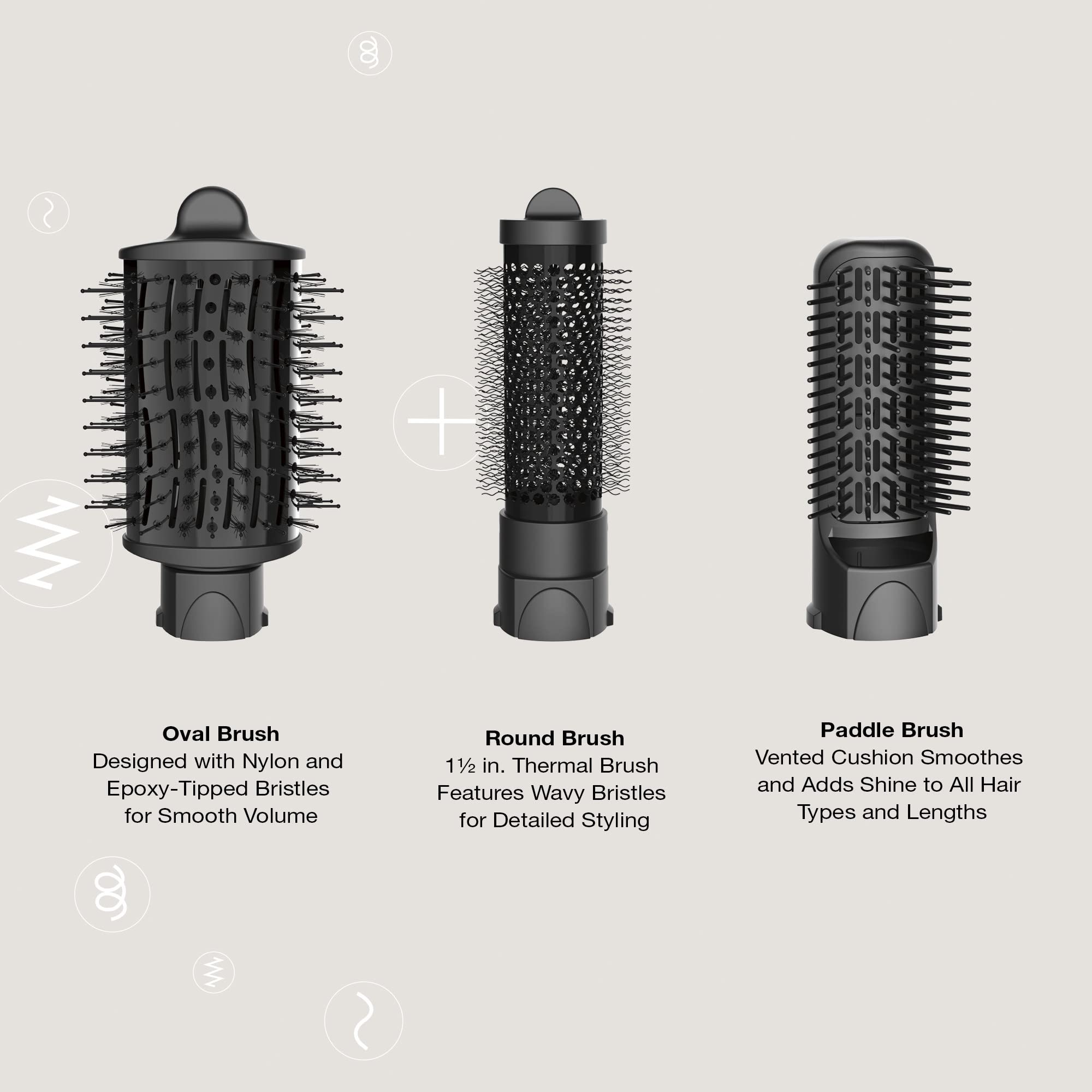 Foto 5 pulgar | Venta Internacional - Blowout Kit Conair The Curl Collective 3 En 1 +3 Cepillos