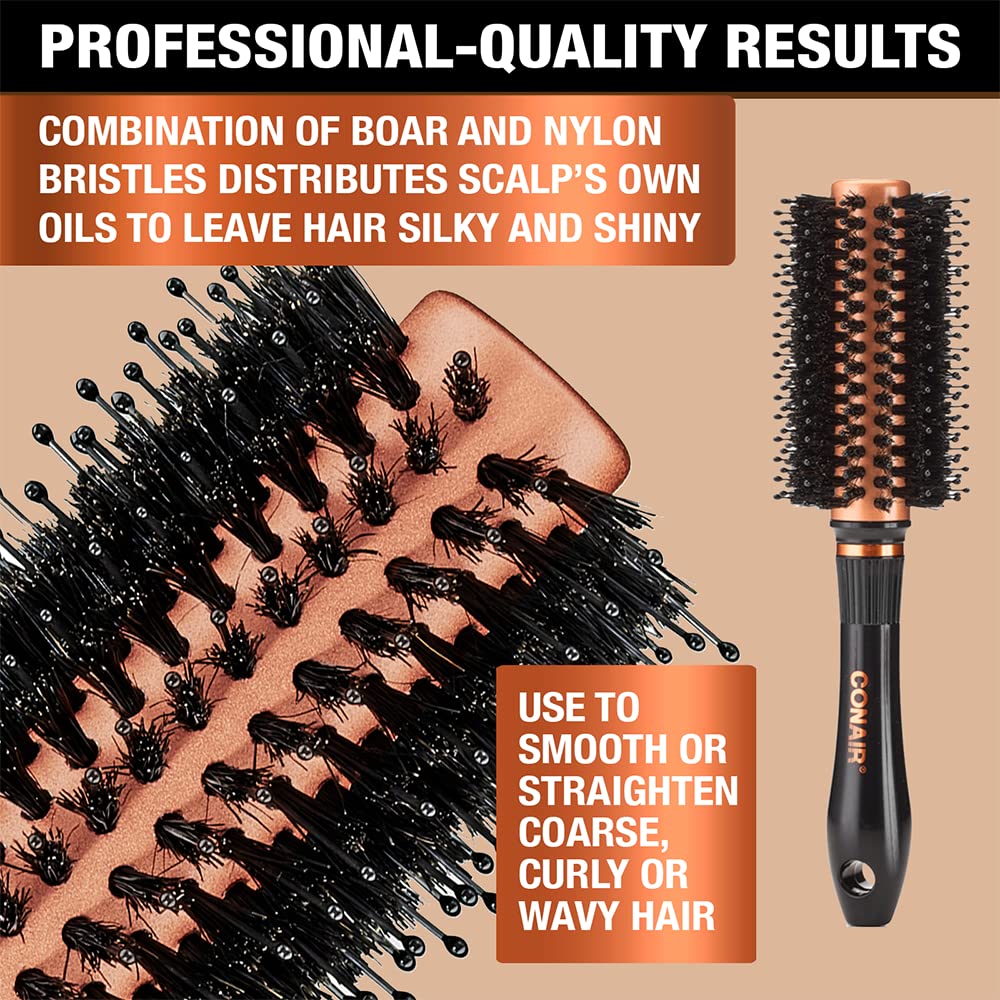 Foto 4 pulgar | Venta Internacional - Cepillo Redondo Conair Quick Blow-dry Copper Collection Porcupin