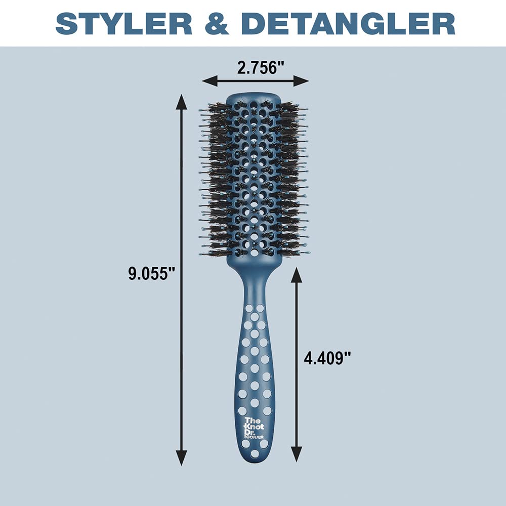 Foto 7 pulgar | Venta Internacional - Cepillo De Pelo Conair The Knot Dr. The Rounds Con Ventilación Media