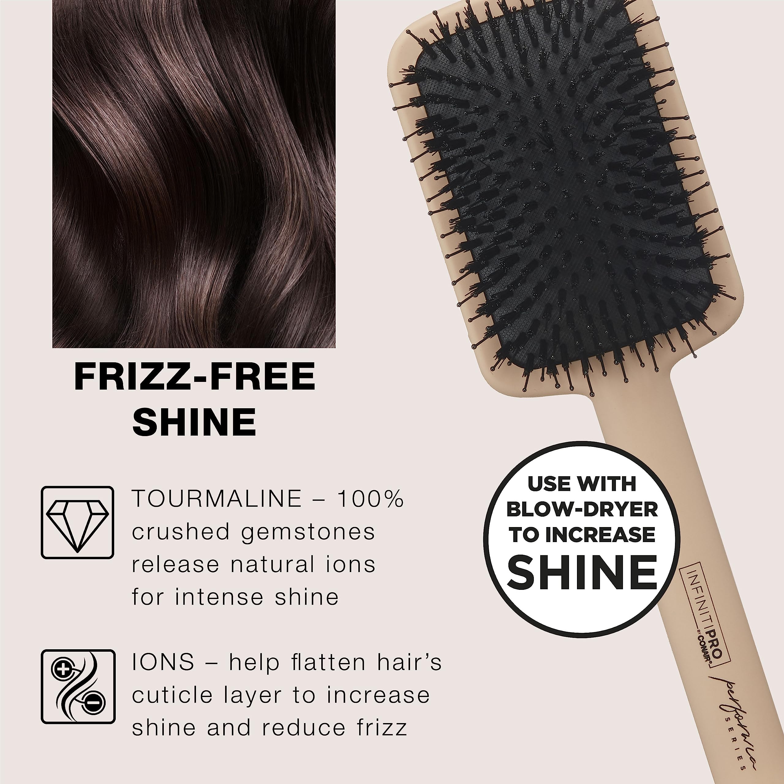 Foto 4 | Venta Internacional - Cepillo De Paletas Hairbrush Conair Infinitipro Para Puercoespines