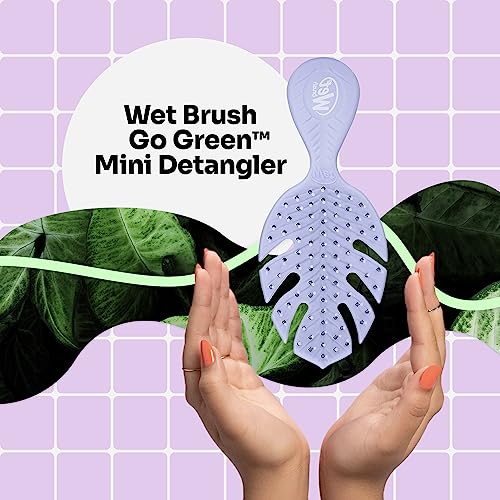 Foto 3 pulgar | Venta Internacional - Mini Desenredante Wet Brush Go Green, Color Morado, Bandeja