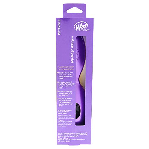 Foto 4 pulgar | Venta Internacional - Cepillo Desenredante Wet Brush Pro Pop And Go, Morado, 1 Uni