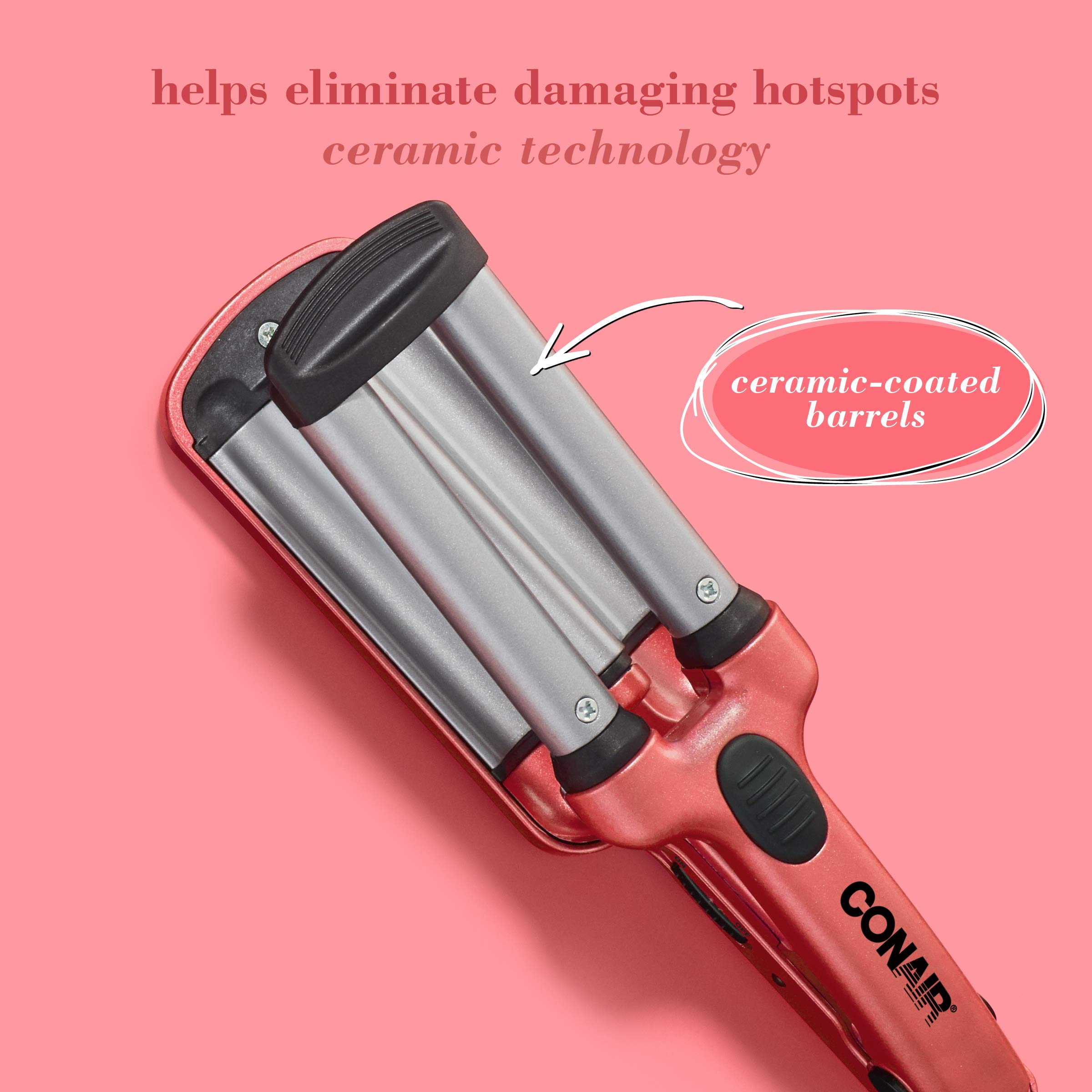 Foto 2 | Plancha de Peinado Conair Mini Waver Ceramic 356°c - Venta Internacional