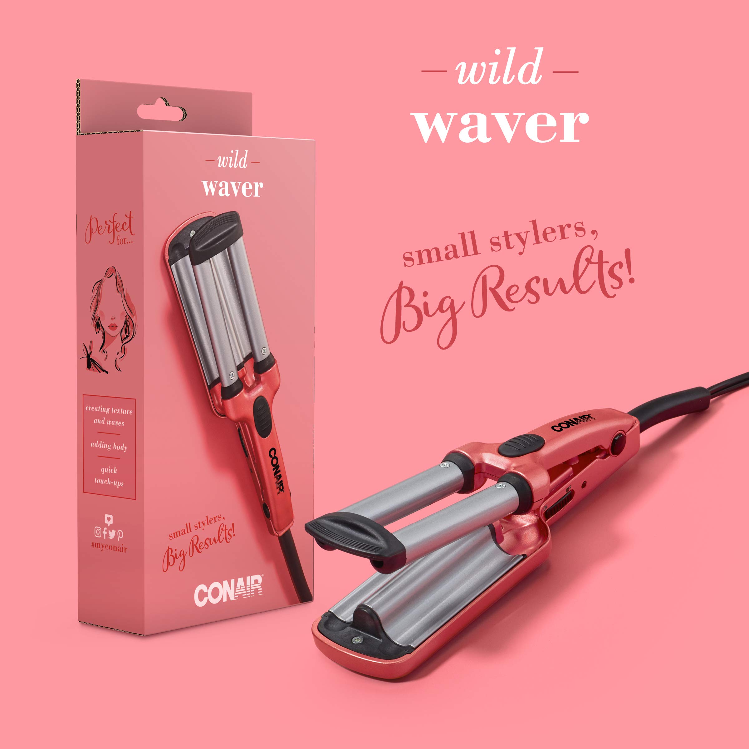 Foto 7 | Plancha de Peinado Conair Mini Waver Ceramic 356°c - Venta Internacional