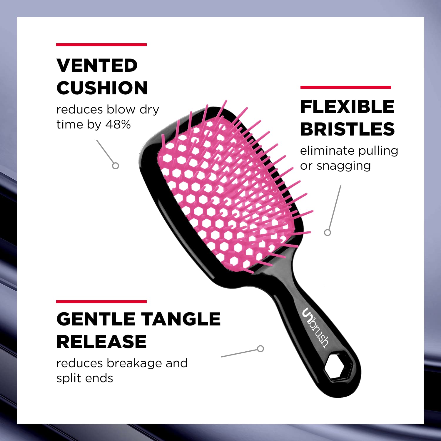 Foto 4 | Cepillo De Pelo Fhi Heat Unbrush Húmedo Y Seco, Ventilado, Desenredado - Venta Internacional.