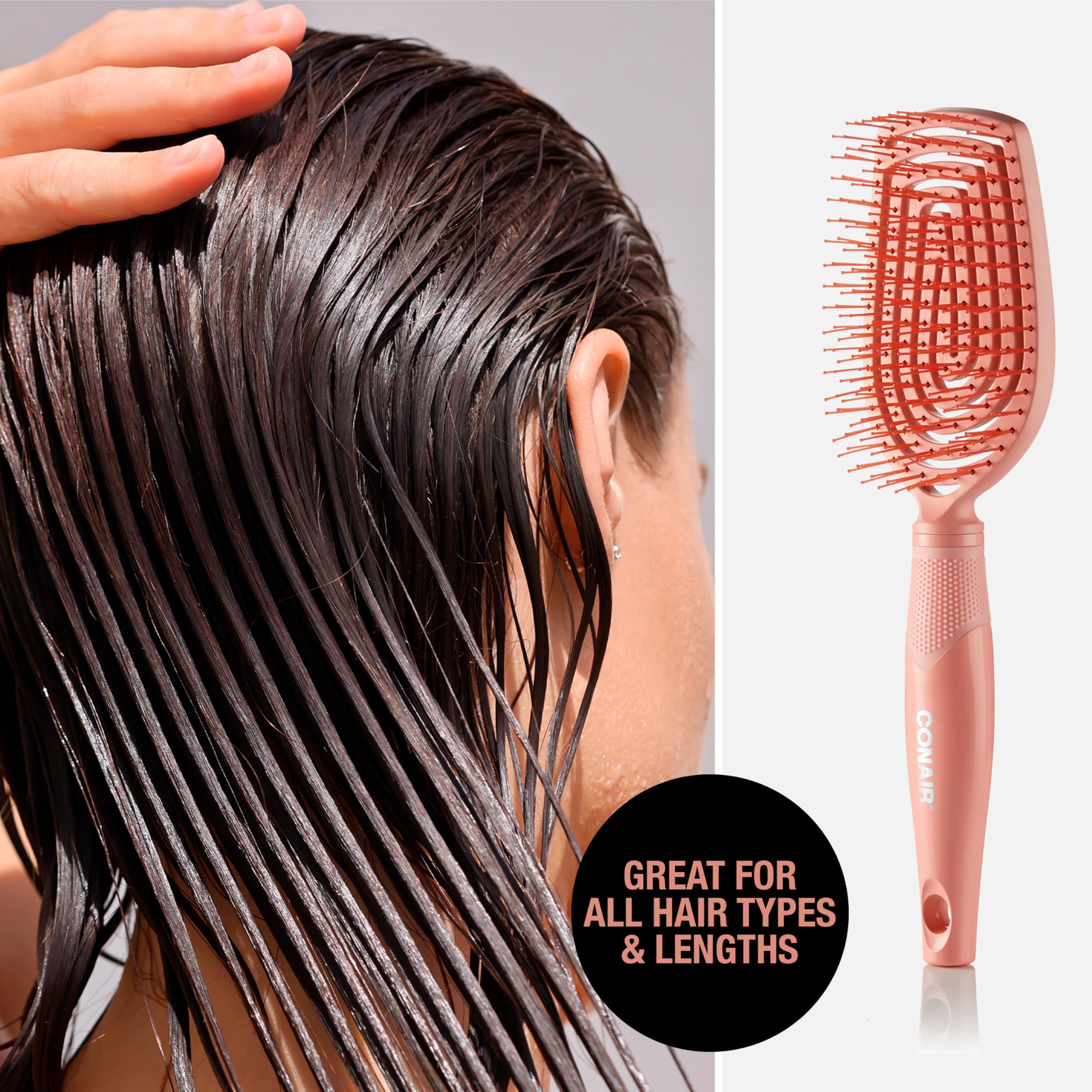 Foto 4 | Cepillo Conair Scalp Care Desenredante y Húmedo para Cabello Rizado - Venta Internacional