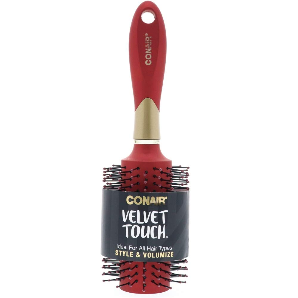 Brocha Para Secar Con Secador Conair Velvet Touch Round, 1 Unidad - Venta Internacional.