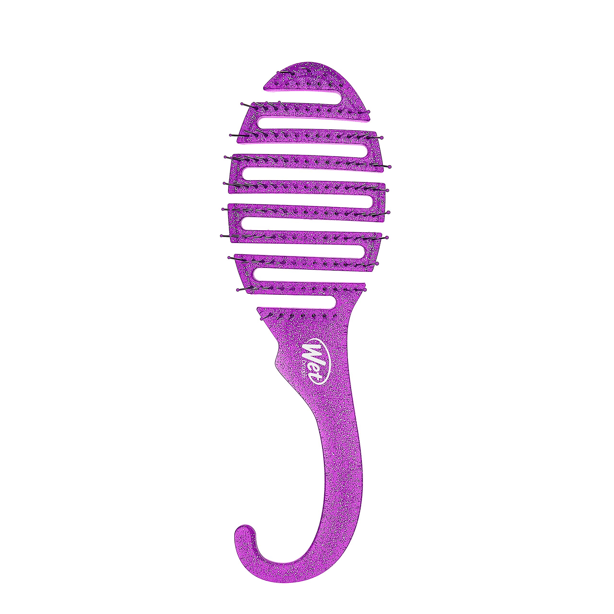 Foto 2 pulgar | Cepillo De Pelo Húmedo Para Ducha, Desenredante, Purpurina, Color Morado - Venta Internacional.